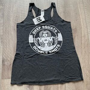 Lift Más Deep Squats Double Shots Racerback Tank